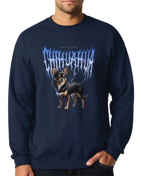 Metal Chihuahua Sweatshirt for Men - Funny Chihuahua Sweatshirt for Men