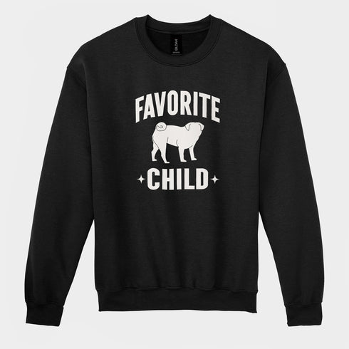 Funny Pug Dad Sweatshirt for Men