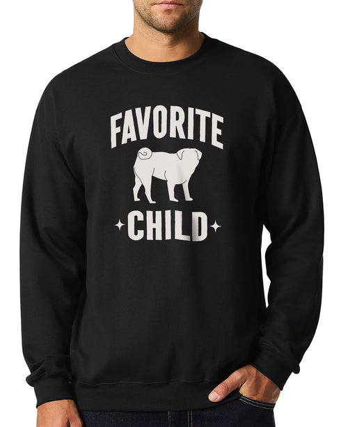 Funny Pug Dad Sweatshirt for Men