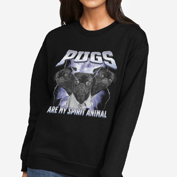Pug Metal Sweatshirt for Women