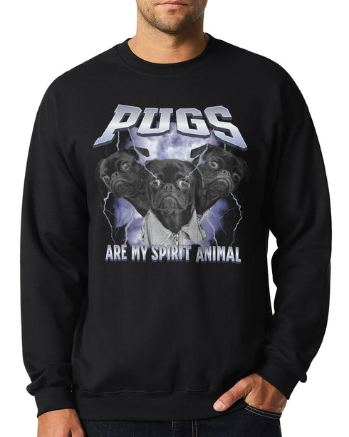 Pug Metal Sweatshirt for Men - Funny Pug Sweatshirt