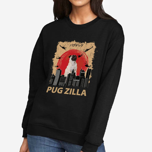 Funny Pug Sweatshirt for Women