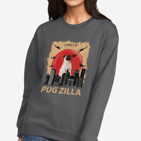 Funny Pug Sweatshirt for Women