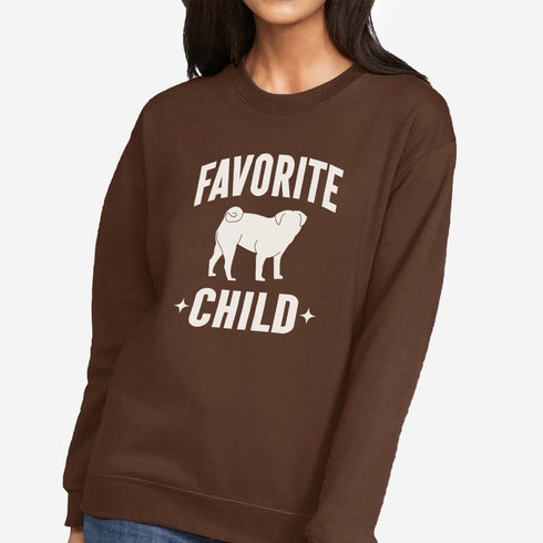 Pug Mom Sweatshirt for Women - Funny Pug Sweatshirt