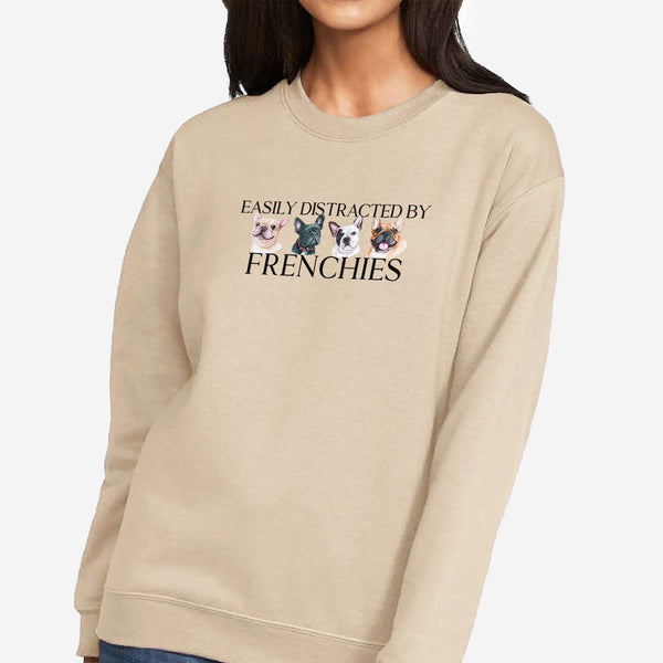 French Bulldog Sweatshirt for Women - Funny Frenchie Sweatshirt