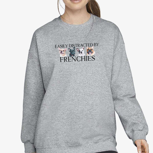French Bulldog Sweatshirt for Women - Funny Frenchie Sweatshirt