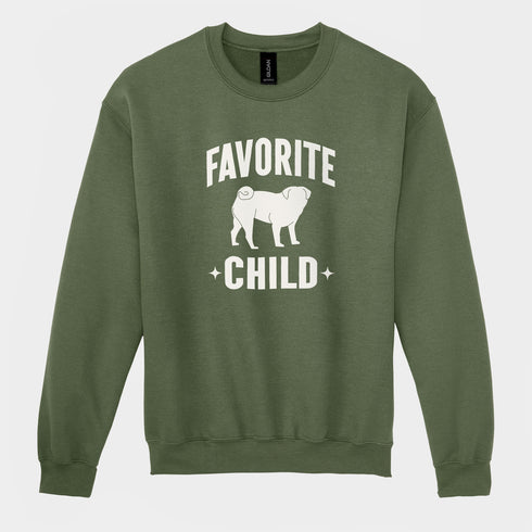 Funny Pug Dad Sweatshirt for Men