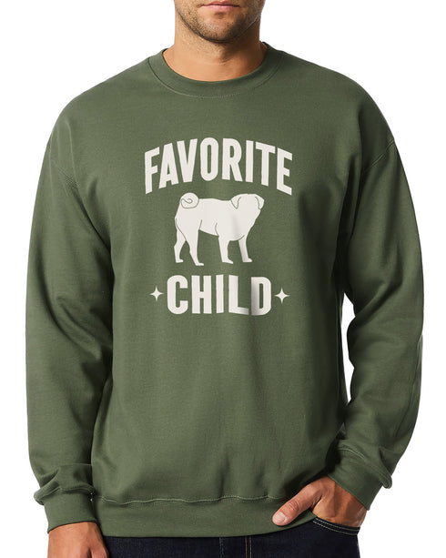 Funny Pug Dad Sweatshirt for Men
