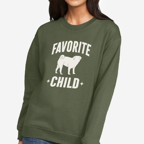 Pug Mom Sweatshirt for Women - Funny Pug Sweatshirt