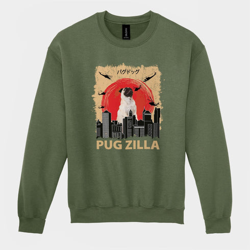 Funny Pug Sweatshirt for Women