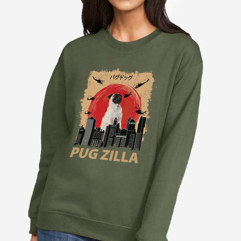 Funny Pug Sweatshirt for Women