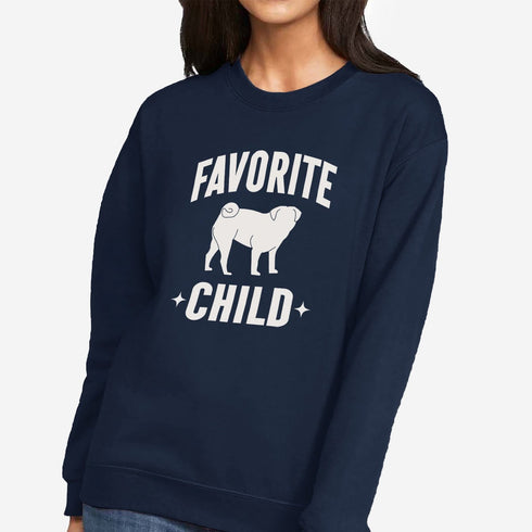 Pug Mom Sweatshirt for Women - Funny Pug Sweatshirt