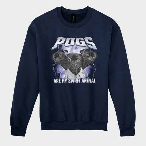 Pug Metal Sweatshirt for Women