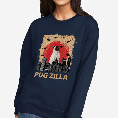 Funny Pug Sweatshirt for Women