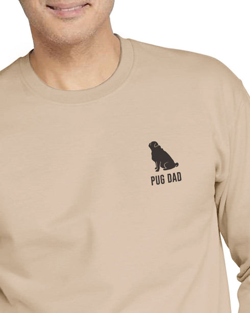 Pug Sweatshirt for Men - Pug Dad Crew Sweatshirt