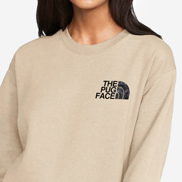 Funny Black Pug Sweatshirt for Women