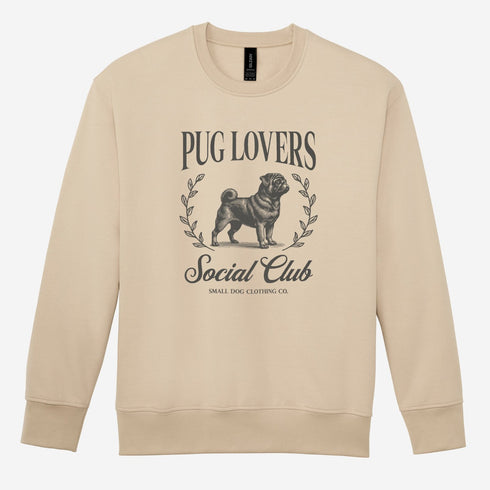 Black Pug Sweatshirt for Women