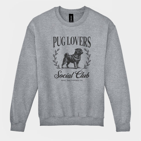 Black Pug Sweatshirt for Women