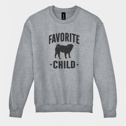 Funny Pug Dad Sweatshirt for Men