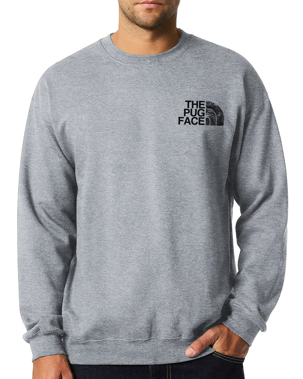 Black Pug Sweatshirt for Men