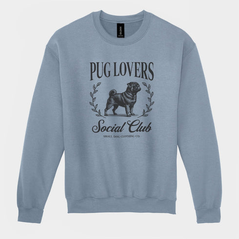 Black Pug Sweatshirt for Women