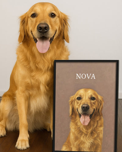 dog and pet portrait painting