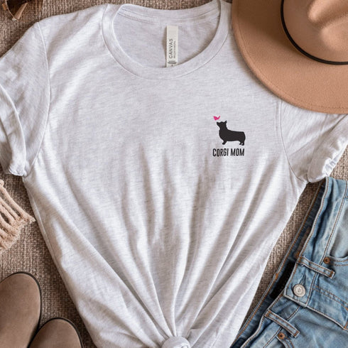 Corgi T- Shirt for Women - Corgi Mom Tee for Women