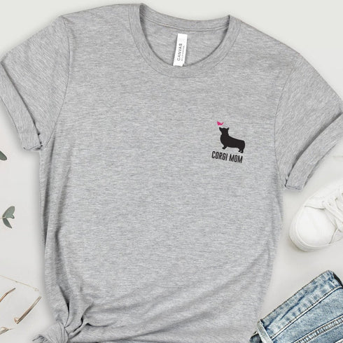 Corgi T- Shirt for Women - Corgi Mom Tee for Women