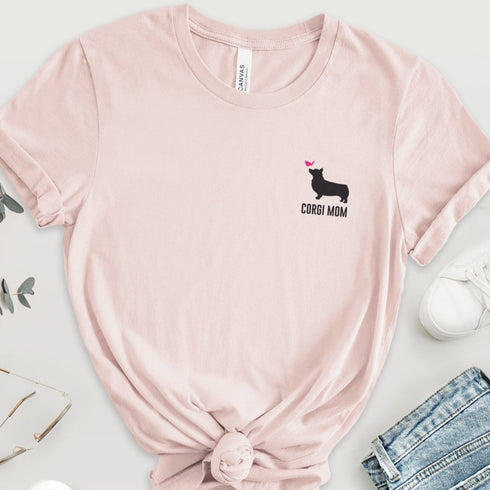 Corgi T- Shirt for Women - Corgi Mom Tee for Women