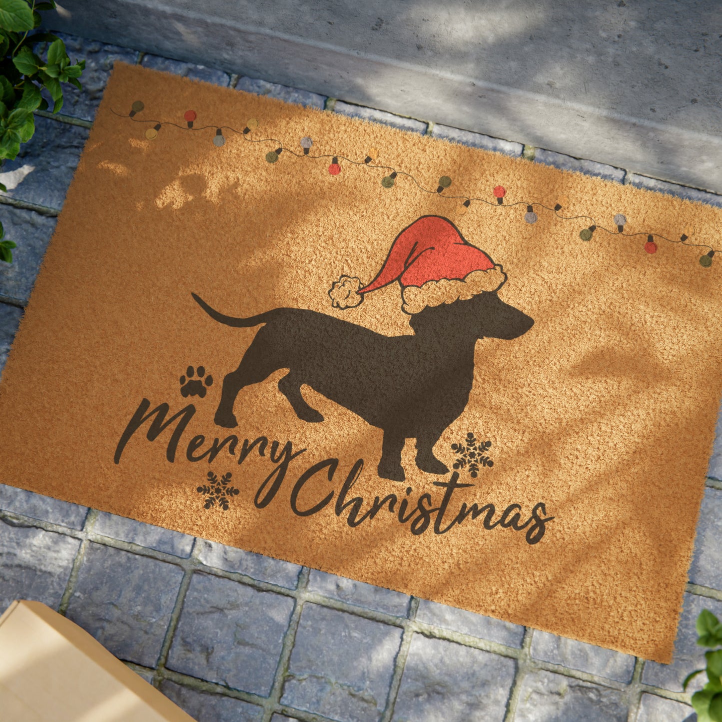 Dachshund Christmas Doormat - Dachshund Christmas Home Decor