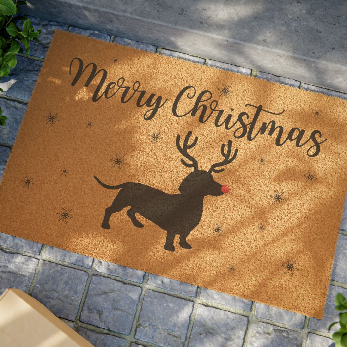 Dachshund Christmas Doormat - Dachshund Christmas Home Decor