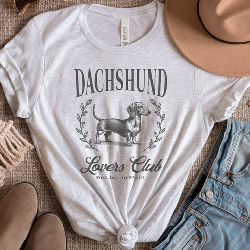 Dachshund T- Shirt for Women - Dachshund Lovers Club Shirt for Dachshund Lovers