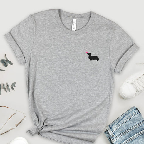 Longhaired Dachshund T- Shirt for Women