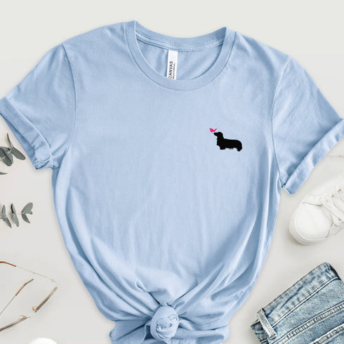 Longhaired Dachshund T- Shirt for Women