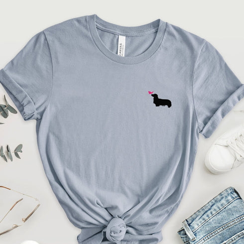 Longhaired Dachshund T- Shirt for Women