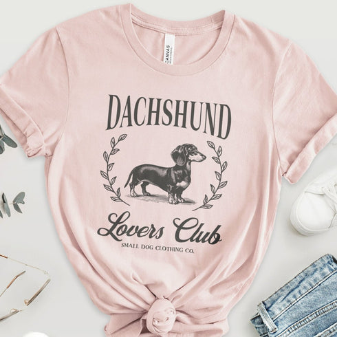 Dachshund Tee for Women - Dachshund Lovers Club Shirt for Women