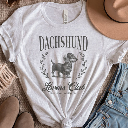 Wirehaired Dachshund Tee for Women - Dachshund Lovers Club Shirt