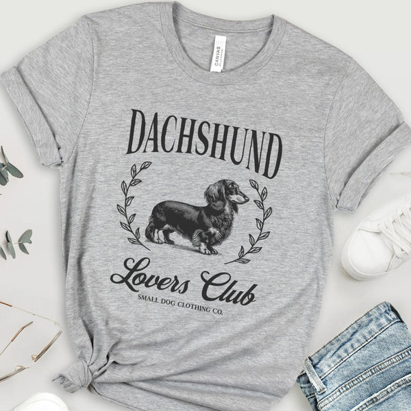 Longhaired Dachshund Shirt for Women - Dachshund Lovers Club Tee