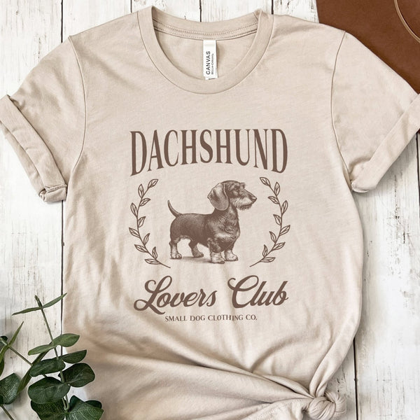 Wirehaired Dachshund Tee for Women - Dachshund Lovers Club Shirt