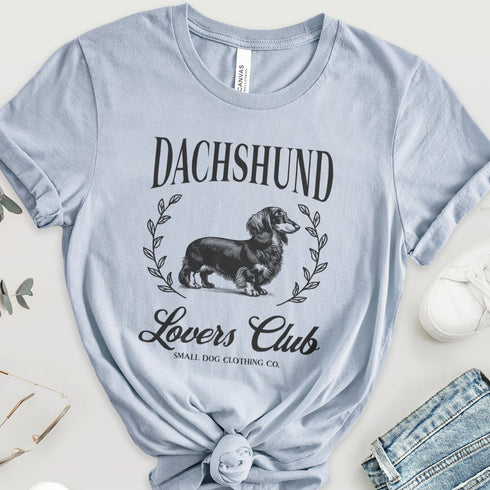 Longhaired Dachshund Shirt for Women - Dachshund Lovers Club Tee