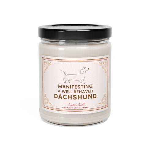 Dachshund Gift - Scented Candle, 9oz