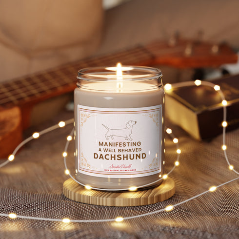 Dachshund Gift - Scented Candle, 9oz