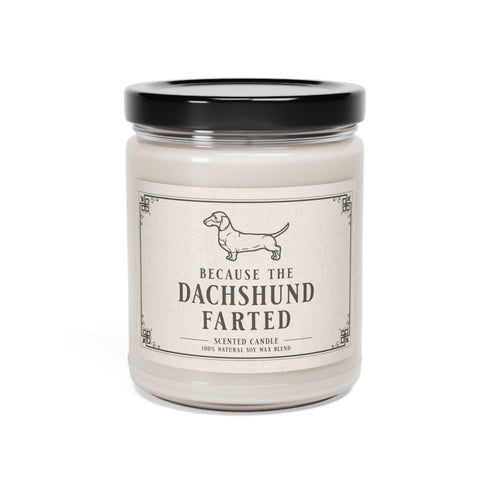 Dachshund Gift - Scented Candle, 9oz