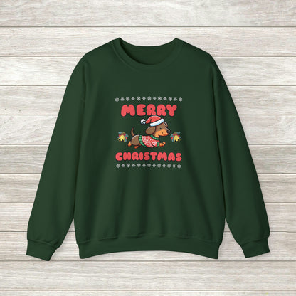 Dachshund Christmas Sweatshirt - Dachshund Lover Gift