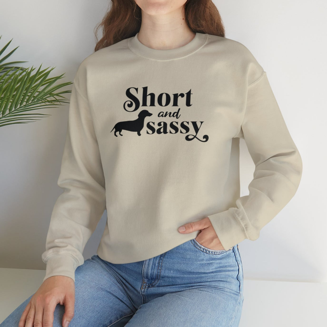 Dachshund Sweatshirt - Short And Sassy - Dachshund Gift