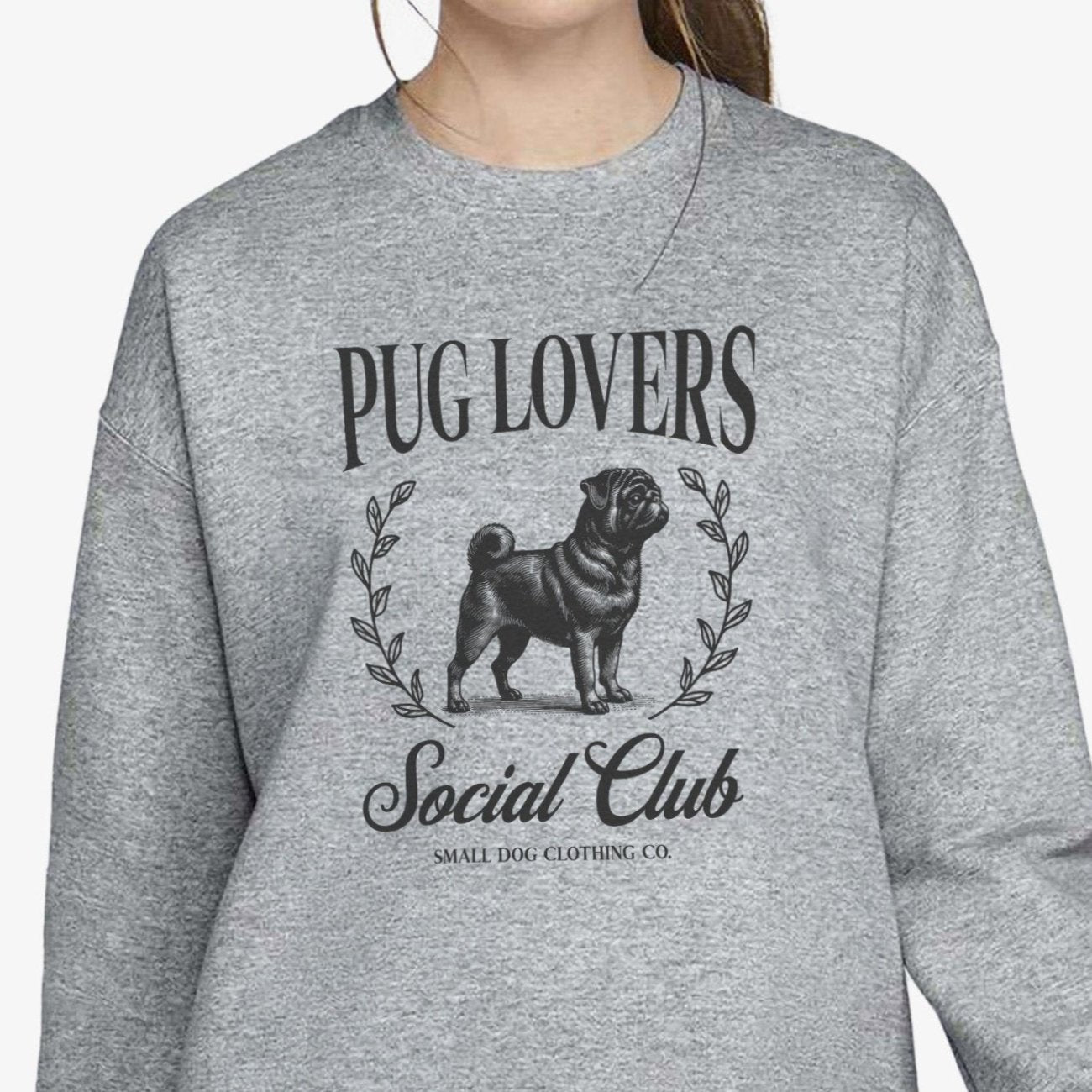 Pug Sweatshirts for Women Cute Pug Clothing Gifts – The Small