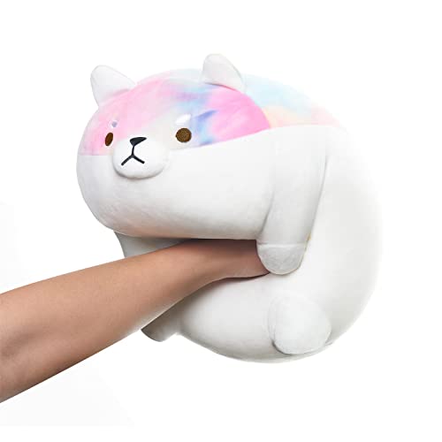 VHYHCY Stuffed Animal Shiba Inu Plush Pillow, Cute Corgi Dog Plush Soft Anime Pet Plushies, Kawaii Plush Toy Gifts for Kids Boys and Girls (Multicolor, 7.8")
