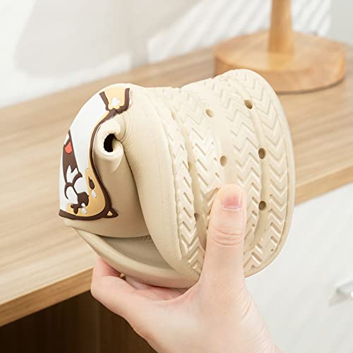 ASONGMAKE Pillow Slippers for Women and Men Cute Animal Shower Slides with Non-slip Quick Drying Soft Open Toe Sandals for House Bathroom Spa Indoor Outdoor