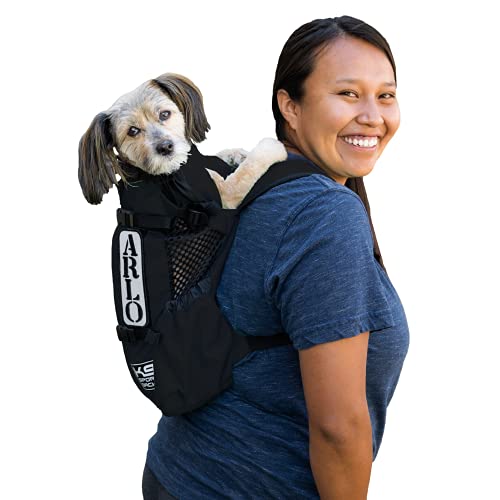 K9 Sport Sack | Dog Carrier Adjustable Backpack (Medium, Air 2 - Jet Black)