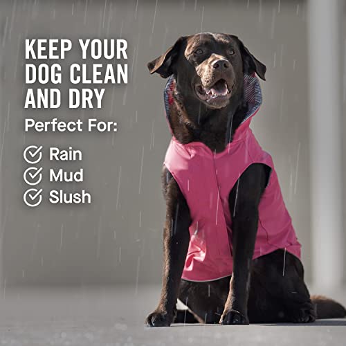 Canada Pooch Torrential Tracker Dog Rain Jacket - Easy On, Adjustable Full Body Coverage, Waterproof, Functional Pockets, Reflective Trim Rain Coat for Dogs, Great for Dogs